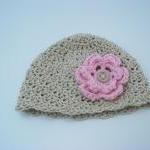 Crochet Baby Hat - Baby Girl Hat - Newborn Baby..