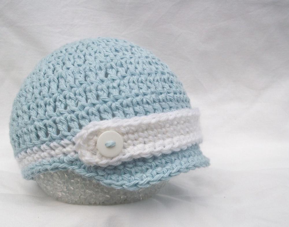 Baby Hat - Crochet Baby Hat - Newborn Baby Hat- Crochet Baby Boy Hat - Photo Prop - Baby Beanie - Beanie Hat -